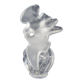 Lalique Nina Ricci L Air Du Temps Empty Perfume Bottle Love Birds Stopper 5195b For Sale