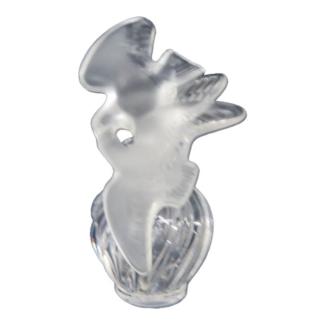 Lalique Nina Ricci L Air Du Temps Empty Perfume Bottle Love Birds Stopper 5195b For Sale