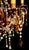 Antique Italian Iron and Colored Crystal Chandelier With Crystal Beading For Sale - Image 10 of 18