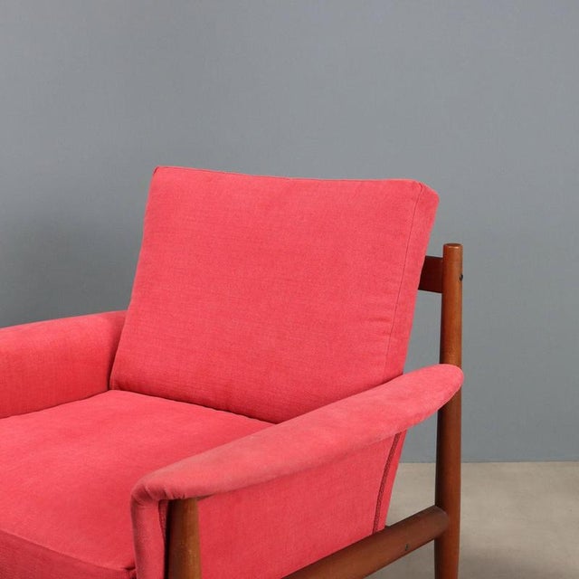 Grete Jalk 118 Armchairs attributed to Grete Jalk for France & Son, Set of 2 For Sale - Image 4 of 12