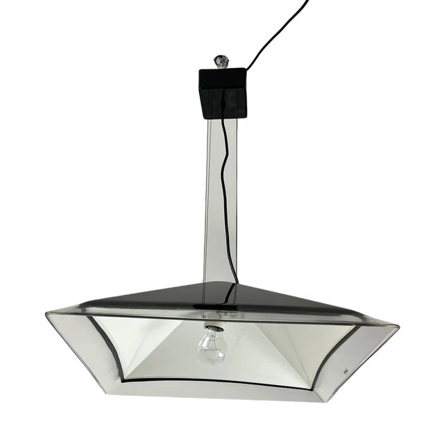 Italian Acrylic Glass Ceiling Lamp from iGuzzini, 1970s For Sale