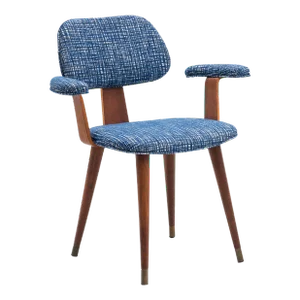 Mid Century Walnut Plywood Armchair After Thonet Eames