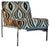 Vintage Chair in Faux Snakeskin For Sale