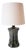 Kasaï Blue Green Papyrus Ceramic Lamp from Barracuda Interiors For Sale