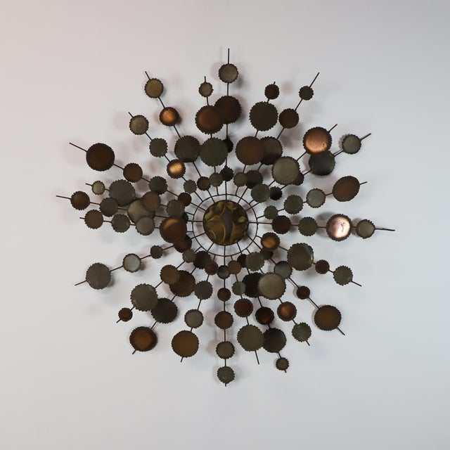 1960s 1960s Brutalist Abstract Wall Sculpture in the Style of Curtis Jere For Sale - Image 5 of 5