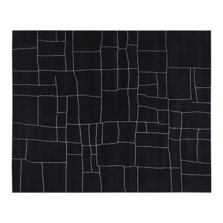 Moroccan Beni Ourain Hand Knotted Wool Rug, 9'2''x12'2' For Sale