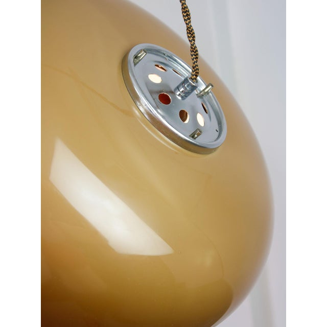 Space Age Brown Pendant Lamp from Guzzini, 1960s For Sale - Image 12 of 18