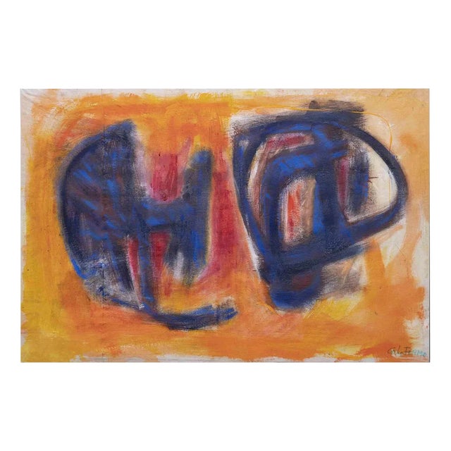 Giorgio Lo Fermo, Abstract Composition, Original Oil on Canvas, 2014 For Sale