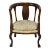 Empire Style Mahogany Barrel Back Arm Chair Att. Henredon For Sale