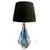 Twisted Crystal Table Lamp from Val Saint Lambert, Belgium, 1950s For Sale - Image 6 of 6