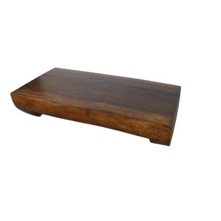 Single Slab Water Fall Living Edge Coffee Table For Sale