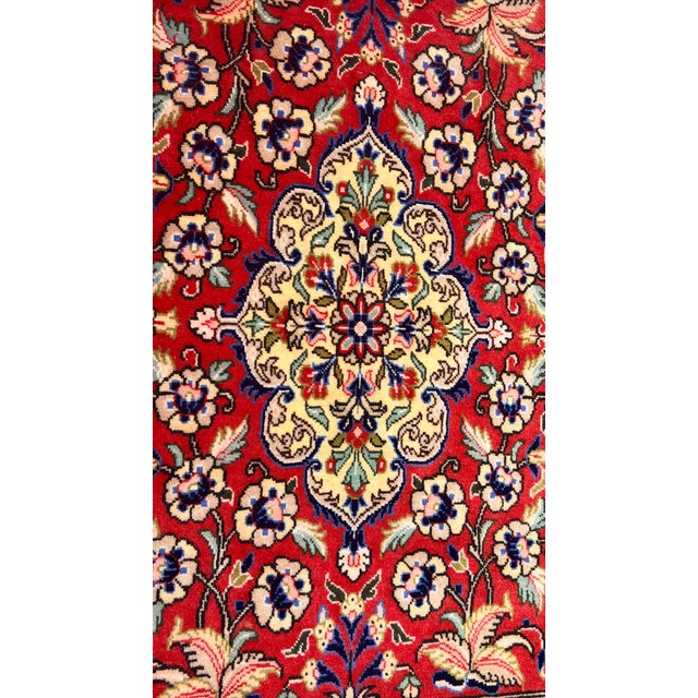 Textile 1950s Vintage Persian Saruk Rug - 2'6"x3'8" For Sale - Image 7 of 7