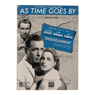Original Casablanca “As Time Goes By” Complete Sheet Music Booklet | Humphrey Bogart & Ingrid Bergman For Sale