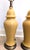 Mid Century Yellow Ceramic Lamp Pair Ginger Jar Style For Sale In Raleigh - Image 6 of 11