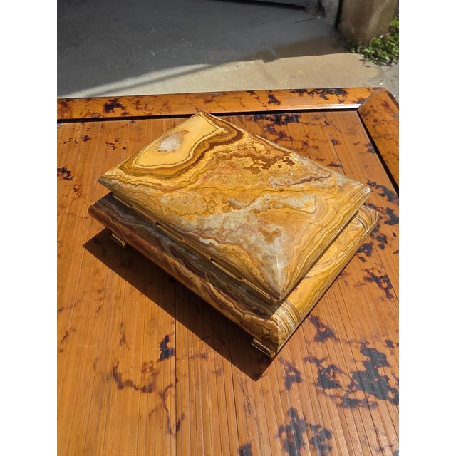 Mid-Century Modern Onyx Jewelry Box, Italy, 1950 For Sale - Image 3 of 7