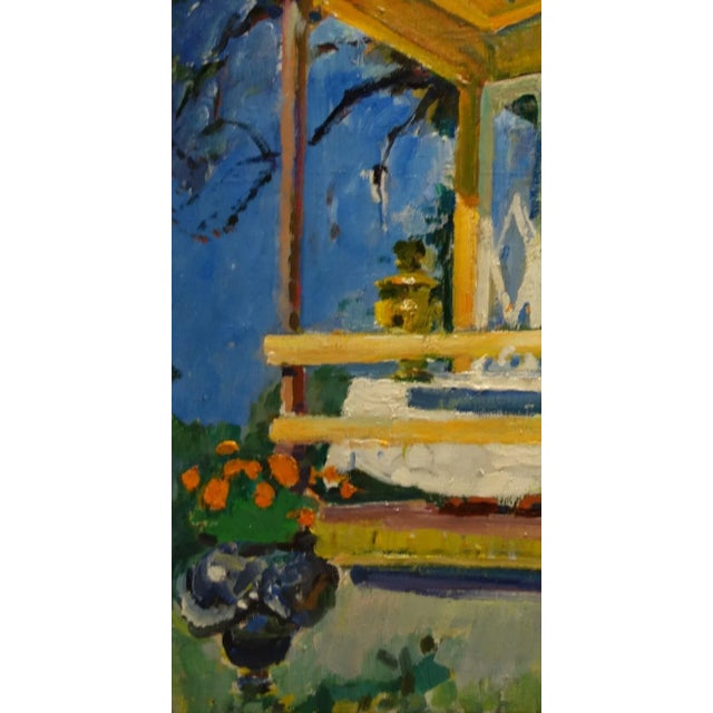 1990s Gleb Savinov, Sunny Day in Dacia, 1990s, Oil on Canvas For Sale - Image 5 of 6