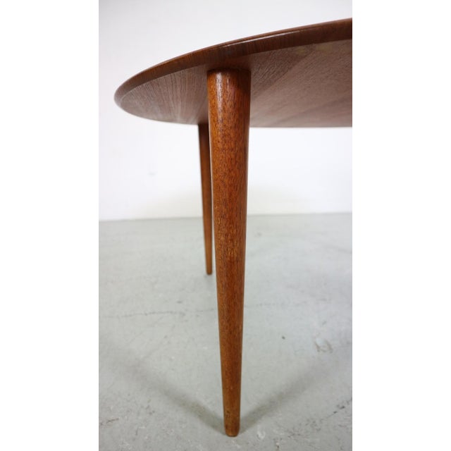 Round Teak Coffee Table by Peter Hvidt & Orla Mølgaard Nielsen for France & Son, 1950 For Sale - Image 16 of 18