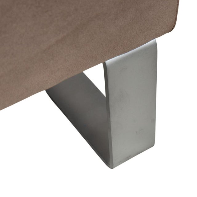 Corner Sofa and Ottoman in Fabric and Chrome from Erpo, Set of 2 For Sale - Image 10 of 18