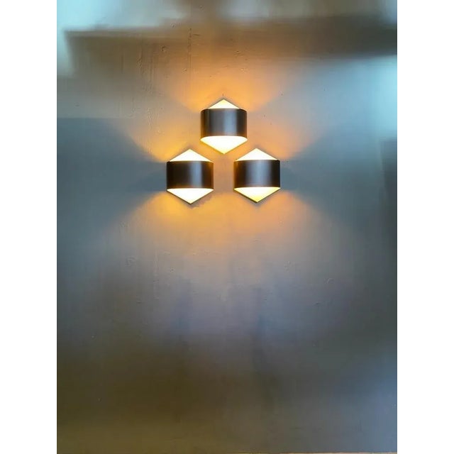 Brown Wall Lights by Dieter Witte for Staff, Germany, 1960, Set of 3 For Sale - Image 8 of 13