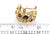 This is a gorgeous multi-color stone bracelet and earring set, they are crafted from 18k solid yellow gold featuring 10...