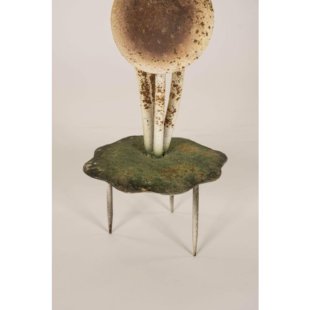 Metal Painted French Tole Mushroom Decoration For Sale - Image 7 of 11