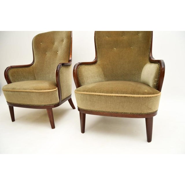 Set of Vintage Swedish Armchairs by Carl Malmsten, 1940 For Sale - Image 6 of 9