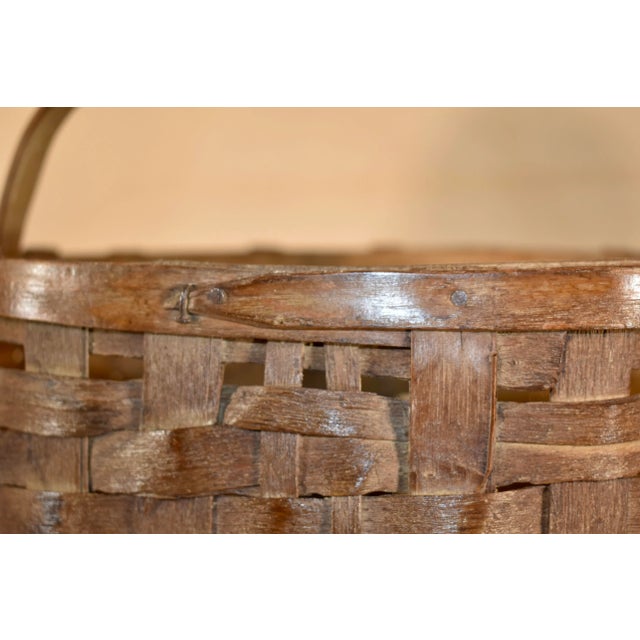 19th Century 19th Century Oak Orchard Basket For Sale - Image 5 of 10