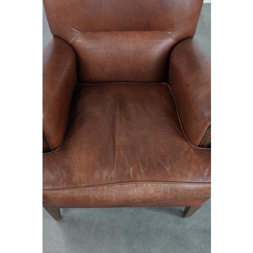 Club Chair in Cowhide Leather For Sale - Image 6 of 16