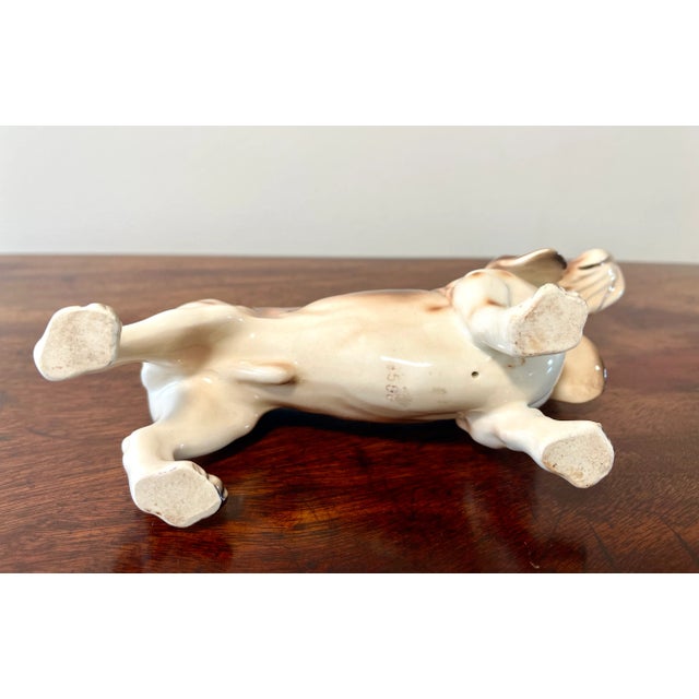 English Porcelain Basset Hound Figurine For Sale - Image 10 of 13