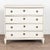 Farmhouse 19th Century White Swedish Pine Chest of Four Drawers For Sale - Image 3 of 15