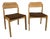 Dining Chairs in Oak by Henning Kjærnulf for Vejle Mobelfabrik, Denmark, 1960s, Set of 2 For Sale