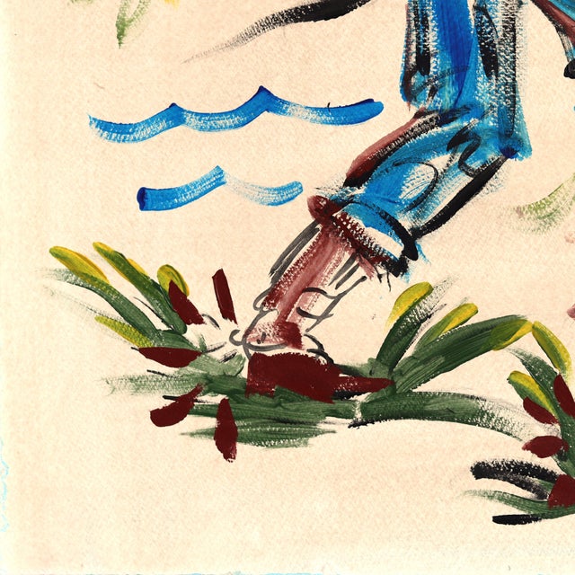 Last Draw - Abstract Vintage Inspired Figurative Cowboy Original Artwork by Jesse Black For Sale - Image 4 of 6