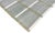 Handmade Cotton Vegetable Dyed Rug, Gray, White and Olive Green Windowpane Checked Dhurrie-6'x9' For Sale - Image 6 of 11