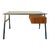 Contemporary American Walnut Single Drawer Desk With Glass Top Designed by Albini by DWR For Sale