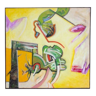 Abstract Oil on Canvas Painting by James L. Bruch For Sale