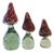 Glass Mushrooms by Florea Silviu, Set of 3 For Sale