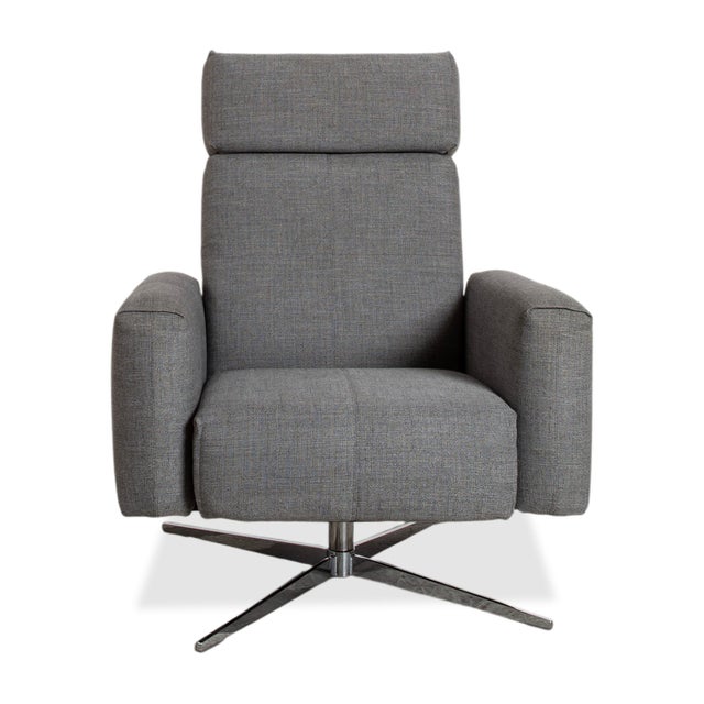 Fabric 50 Armchair in Grey with Manual Function from Rolf Benz For Sale - Image 13 of 17