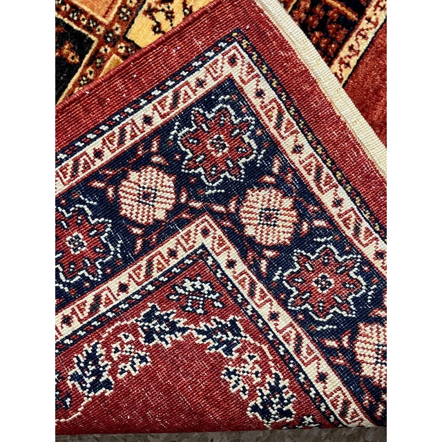 Vintage Hand-Knotted Persian Kashkoli Rug 3'7" X 4'9" For Sale In Washington DC - Image 6 of 6