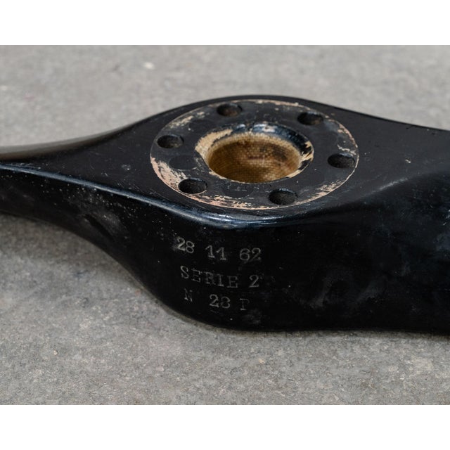 Industrial Vintage Wooden and Metal Airplane Propeller, 1960 For Sale - Image 3 of 9