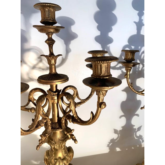 1950s Italian Brass Candelabra by Brevettato a Pair Chairish