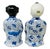Pristine 1980s Chinoiserie Cobalt Blue & White Porcelain Shelf Sitters - A Pair For Sale - Image 10 of 16