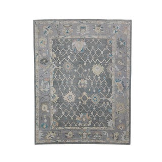 Turkish Oushak Rug 8'11" x 11'8" For Sale
