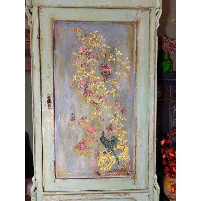 Antique Chinoiserie Armoire, 1920s For Sale - Image 4 of 11
