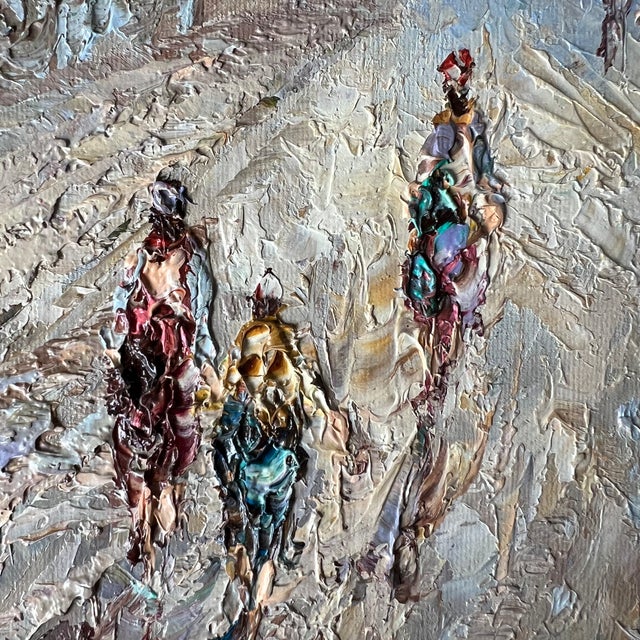 Yvonne Dupré, Mid-Century Parisian Street Scenem, 1970s, Oil on Canvas For Sale - Image 4 of 18