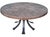 Brutalist Brutalist Wrought Iron Round Coffee Table with Bronzed Cast Top, Europe, 1970s For Sale - Image 3 of 8
