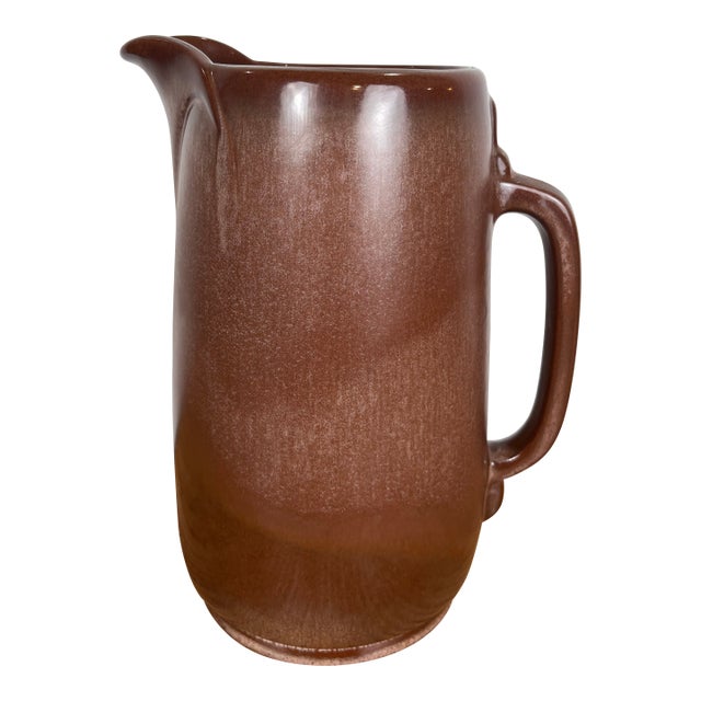 Vintage Frankoma Pottery Brown Pitcher For Sale