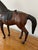Mid 20th Century Mid 20th Century Vintage Pieced Leather Horse Figure Sculpture With Glass Eyes For Sale - Image 5 of 11