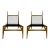Modern Diablo Teak Lounge Chairs Pair For Sale