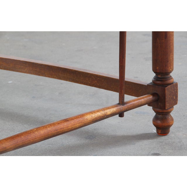 Vintage Earflap Dover Wingback Oak Armchair, Denmark, 1930s For Sale - Image 17 of 18