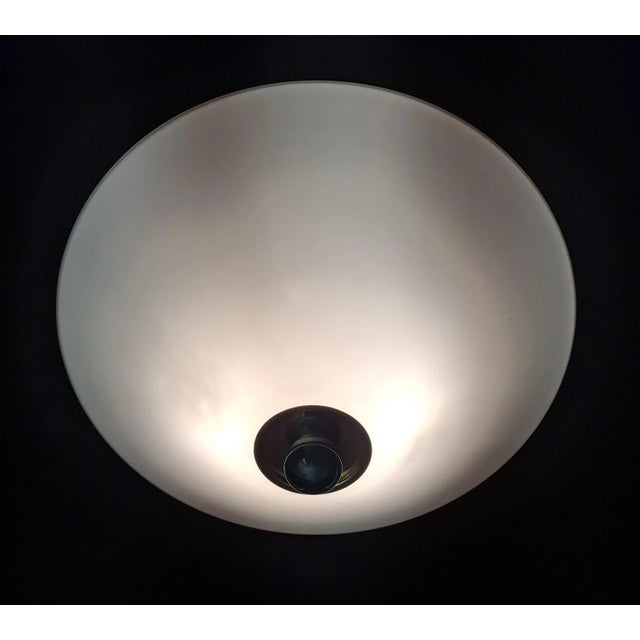 White 1960s Milky White Murano Flush Mount For Sale - Image 8 of 11